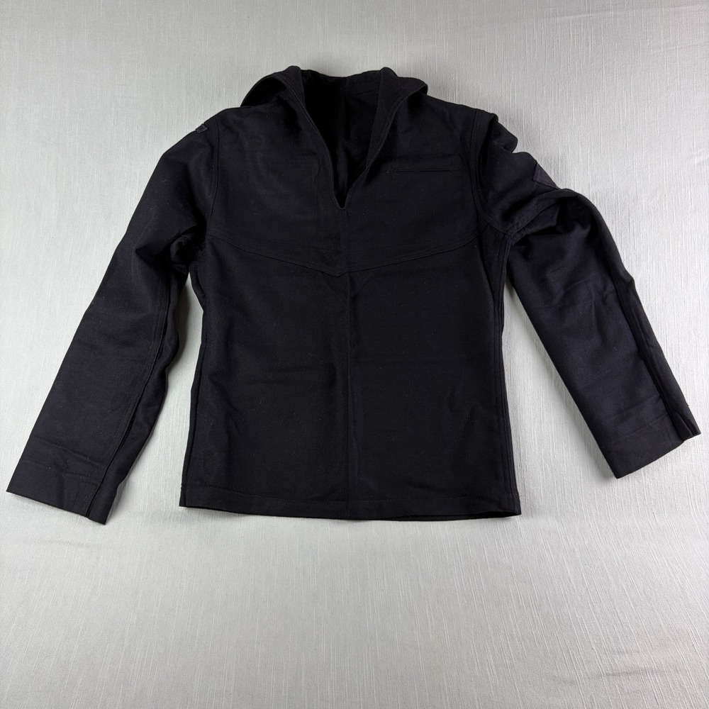 Vintage US Navy Men's Blue Wool Jumper Dress Uniform‎ Pullover Shirt Size 34